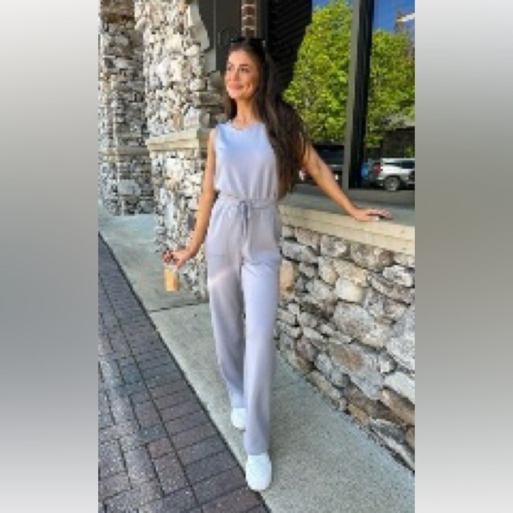 These Three Boutique Athleisure Sleeveless Jumpsuit